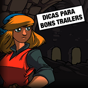 Personagem do jogo Crypt of Necrodancer com placa de dicas