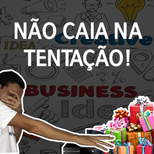 Npc com a mão estendida na direção de presentes