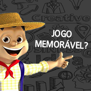 Personagem "Mineirinho" e pergunta: "Jogo memorável?"